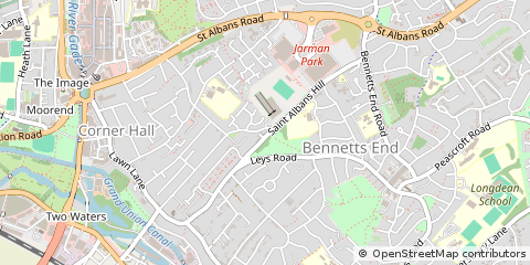 Map of Hemel Hempstead, Hertfordshire