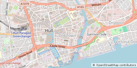 Map of Hull, East Yorkshire