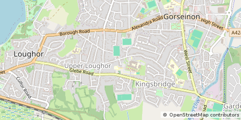 Map of Swansea