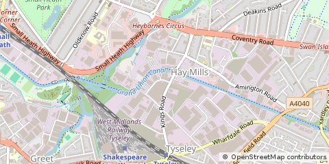 Map of Birmingham