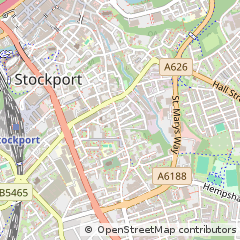 Map of Stockport, Cheshire