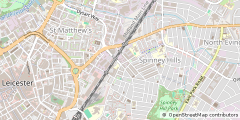 Map of Leicester