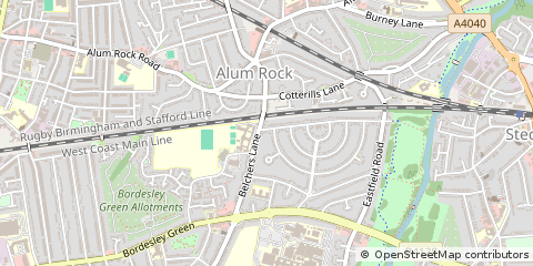 Map of Birmingham, West Midlands