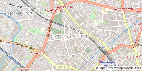 Map of Birmingham, West Midlands