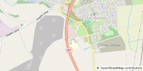 Map of Newark, Nottinghamshire