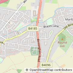 Map of Bromsgrove, Worcs