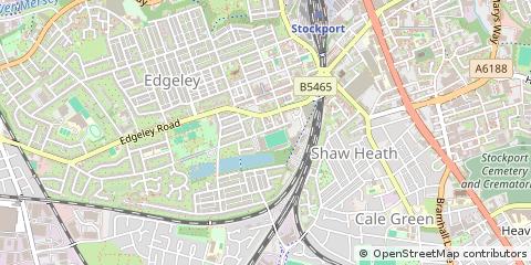 Map of Stockport, Cheshire