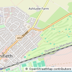 Map of Dundee, Angus