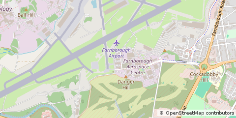 Map of Farnborough, Hampshire