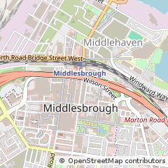Map of Middlesbrough, Cleveland