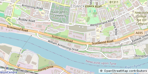 Map of Newcastle Upon Tyne
