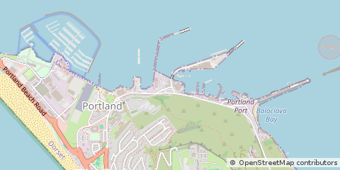 Map of Portland, Dorset