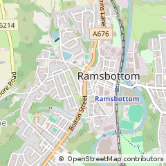 Map of Ramsbottom, Lancashire