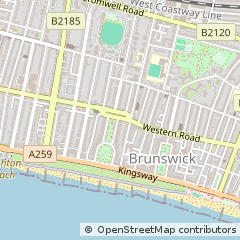 Map of Brighton & Hove, East Sussex