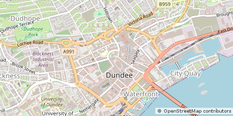 Map of Dundee