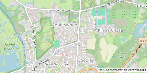 Map of Romsey, Hampshire