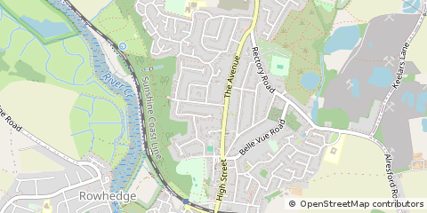 Map of Tunbridge Wells, Kent