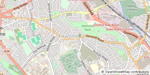 Map of Stoke-on-Trent