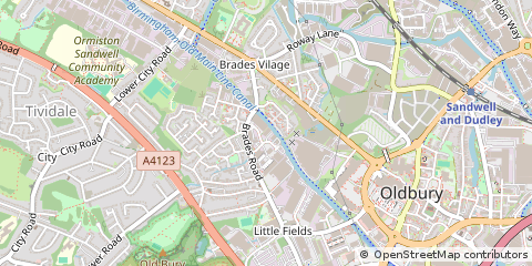 Map of Oldbury, West Midlands