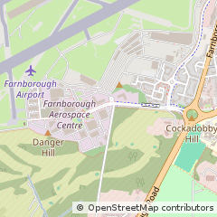 Map of Farnborough, Surrey