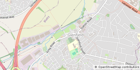 Map of Leicester, Leicestershire