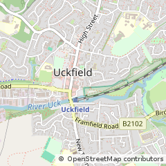 Map of Uckfield, East Sussex