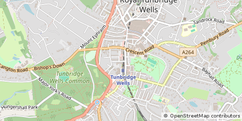 Map of Tunbridge Wells, Kent