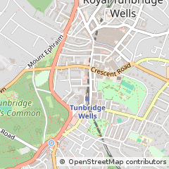 Map of Tunbridge Wells, Kent