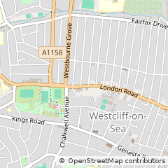 Map of Westcliff on SEA, Essex