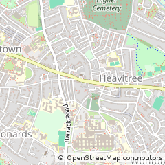 Map of Exeter, Devon