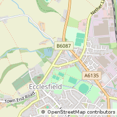 Map of Sheffield, South Yorkshire