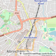 Map of Altrincham, Cheshire