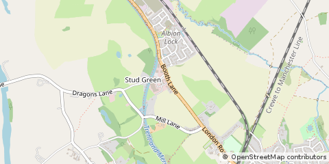 Map of Sandbach