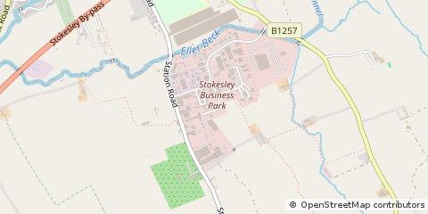 Map of Stokesley, North Yorkshire