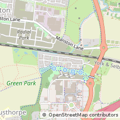 Map of Leeds, West Yorkshire