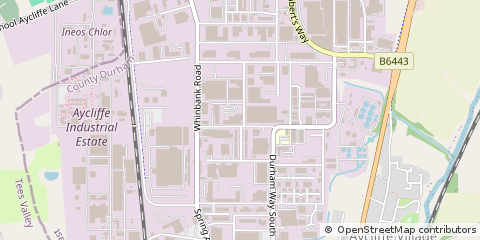 Map of Newton Aycliffe, CO. Durham