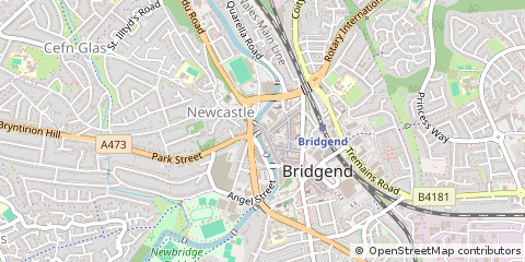 Map of MID Glamorgan