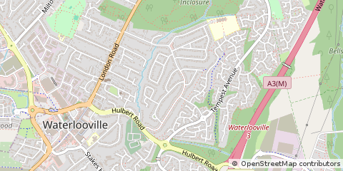 Map of Waterlooville