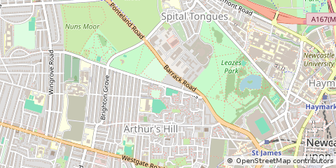Map of Newcastle Upon Tyne