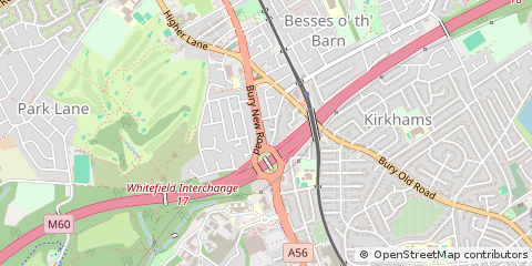 Map of Manchester, Greater Manchester