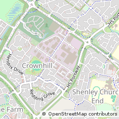 Map of Milton Keynes, Buckinghamshire