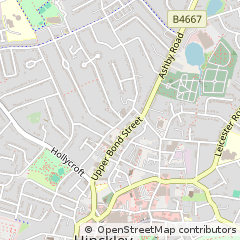 Map of Hinckley