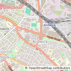 Map of Manchester, Greater Manchester