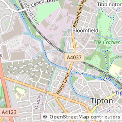 Map of Tipton, West Midlands