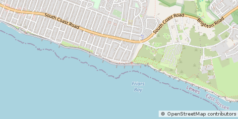 Map of Peacehaven, East Sussex