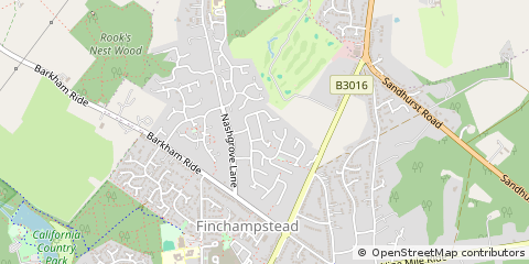 Map of Wokingham
