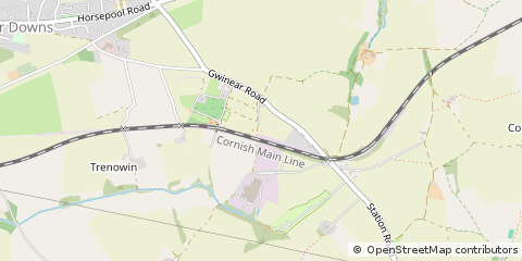 Map of Hayle, Cornwall