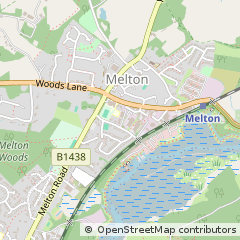 Map of Woodbridge, Suffolk