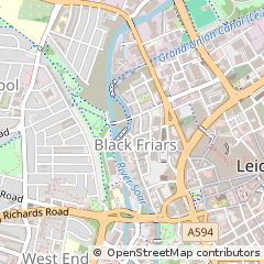 Map of Leicester