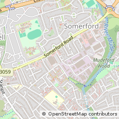 Map of Christchurch, Dorset